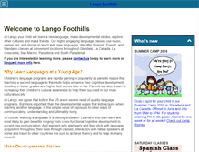 Tablet Screenshot of langofoothills.com